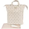 Walking Mum Zaino Mimosa - Walking Mum - Zaino per la mamma del bambino - Beige/Rosa o Beige/Verde - 3 scomparti
