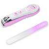 PAFASON Bambino Sicurezza Unghie Tagliatore Cutter Trimmer, Acchiappa Unghie e Bambino Vetro Lima Unghie, Galleggiante Vetro, Acciaio Inossidabile Ideale per Bambini Neonato, Neonati Bambini Piccoli
