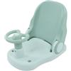 Alomejor Sedile per Bagnetto Regolabile, Sedia da Doccia per Vasca da Bagno Neonato con Seduta Stabile e Comoda (Verde)