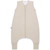emma & noah Sacco nanna con piedi, 1.0 TOG, per tutto l'anno, con gambe, per primavera, estate e autunno, 100% cotone biologico, certificato Oeko-TEX, colore beige, 90 cm