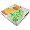 FANSU Cuscino Rialzo da Sedia per Bambini, Fansu Comodo e Facile da Pulire Smontabile Regolabile Cuscino Alzasedia per Seggioloni Cuscino Seduta per Sedia da Giardino (Giraffa,33x33x4.5cm)