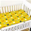 Odot Lenzuolo con angoli Lenzuola Carrozzina Neonato, Lenzuola da Culla Bambino Coprimaterasso, Lenzuola Navicella con Angoli Elasticizzati Lenzuola per Culla (120x60cm,giallo)