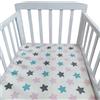 Odot Lenzuolo con angoli Lenzuola Carrozzina Neonato, Lenzuola da Culla Bambino Coprimaterasso, Lenzuola Navicella con Angoli Elasticizzati Lenzuola per Culla (stile stella A,150x80cm)