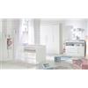 roba Maren - Set di 2 mobili per bambini, 70 x 140 cm, convertibile + fasciatoio, colore: Bianco