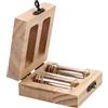 CIYODO Scatola in Legno per Conservare Chioma Fetali e Denti da Latte Stili multipli 2 Bottiglie in Vetro Stile Fibbia Sicura Stili multipli per Decorazione Domestica