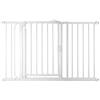 Safetots Cancelletto per Scale a Pressione con Chiusura Automatica, 125,4cm - 132,4cm, Bianco, Cancelletto a Chiusura Automatica per Bambini, Barriera di Sicurezza per Bambini