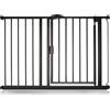 Safetots Cancelletto per Scale a Pressione con Chiusura Automatica, 111cm - 118cm, Nero Opaco, Cancelletto a Chiusura Automatica per Bambini, Barriera di Sicurezza per Bambini