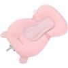 TUORE Sostenitore del Bagnetto per Neonati, Cuscino per Sedile Regolabile per Vasca da Bagno Pieghevole Morbido per Bagno per Bambini (Orso rosa)