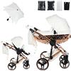 Junama Passeggino TRIO Hand Craft 09 Bianco e Rame - 2in1 3in1 4in1 + ombrellino (2 in 1)