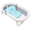 iNelihoo Baby Pad bagno tappetino Vasca da Bagno Pieghevole galleggiante morbido neonato cuscino bagno Antiscivolo per neonati da 0 a 12 mesi,senza vasca