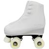 GISI Danza Copripattini in Lycra per Pattinaggio - 100% Made in Italy (S - Misura Pattini 34/36, Bianco)