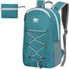 Treer Zaino Trekking 15L, Impermeabile Zaino da Viaggio per Uomo/Donna, Zainetto Ultraleggero Pieghevole per per Escursionismo, Alpinismo, Campeggio e Viaggi (Verde A,39x26.5x13cm)