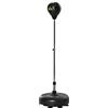 HOMCOM Sacco da Boxe Altezza Regolabile con Guanti Inclusi, Punching Ball per Adulti e Ragazzi, in PE e Metallo, 45x45x133-151cm, Oro