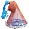 ZGHNASHUN Rezzaglio da Pesca Rete da Pesca a Mano Intrecciata in Nylon con Grande Anello Blu in plastica(480)