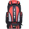 Wanym Zaino da Trekking, 90 Litri Professionale Zaino Impermeabile Tasche Multiple in Alta capacità per Campeggio Escursionismo, Camping Zaino Viaggio Escursione Per Alpinismo e Trekking,Arancia