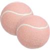 balacoo 2 Pezzi Palline da Tennis di Gomma Rosa per Allenamento, Leggere e Facili da Seguire per Principianti e Giocatori Esperti, per Praticare Volée e Servizi