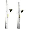 Generico Mgfishing Kit Pesca surfcasting 2 Canne TRABUCCO SONIC 4,20mt 200gr + 2 Mulinelli TrabuccoSONIC 8000