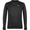 Salewa Puez Dry M L/S Tee Maglietta da Escursionismo, Black out Melange, M Uomo