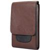 MOTALER Borsa Porta Cellulare Uomo Pelle Marrone, Borsello Porta Cellulare Uomo, Verticale Sacchetto Clip da Cintura per Telefono Borsa Pochette Uomo da Cintura Moschettone Portafoglio Fondina Porta Cellulare