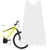 Generisch Cavalletto per bicicletta - Supporto per parcheggio | Supporto per bicicletta da terra trasparente in piedi per mountain bike e bici da strada, adatto per piccole biciclette e biciclette pieghevoli