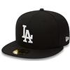 New Era Los Angeles Dodgers cap 59Fifty Basecap Baseball Fitted Kappe MLB Schwarz - 7 1/8-57cm (M)