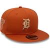 New Era Detroit Tigers MLB Side Patch Brown 9Fifty Snaback cap - S-M (6 3/8-7 1/4)