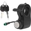 Generic Blocchetto di accensione per scooter elettrico con chiavi, interruttore di accensione per Kukirin G2 Pro/G2 Max