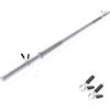 DONATIF Bilanciere Palestra in Acciaio con Fermadischi Inclusi - Bilanciere 25mm Cromato 180 cm (7 KG) - Attrezzi Palestra Casa - Fitness Home Gym - Allenamento a Casa ottimale