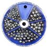 YFPICO - Set di piombini per pesca con morsetto, 80 g/205 pezzi, per montaggio a posa, colore: Rosso