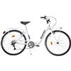 Dino Bikes Bicicletta da Donna 26 1026CYC City Aurelia Bianco