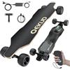 Qekud S3 Skateboard Elettrico per Adulti e Ragazzi, Motore da 1100 W, 45 km/h, Velocità Massima, Telecomando con OLED con Display