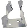 FP INOX FP, Gancio in Acciaio Inox Clip per Fissaggio Gaffe/Tubo 25 mm (Coppia) Unisex-Adulto, Argento, Taglia Unica