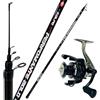 Kolpo Kit Pesca Bolognese Canna in Carbonio 3 mt Mulinello