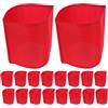 BESTonZON Fasce da Braccio Rosse per Capi Squadra e Organizzatori Eventi, Pacco da 30 Pezzi Resistenti di qualità per Manifestazioni Organizzate