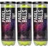 MATCHU - Palline da Padel - Set di (3x) 3 Pezzi - Adatte per Partite Ufficiali - 56-59,4 Grammi - 65,4-68,6mm - Realizzate al 45% in Lana (3)