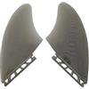 UP SURF UPSURF Pinne Surf Fiberglass Future Fins Tavola da surf Twin Keel fin (C-Grigio)