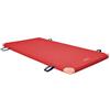 Grevinga Fun - Materasso leggero da palestra (VB 80), con angoli in pelle e maniglie per il trasporto, Rosso (rosso), 200 x 100 x 8 cm
