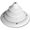 BSSTORE Cuffia Soffietto Passacavi per Telecomandi, Timonerie Ø 65-105 mm, Bianca, per Gommone, Barca