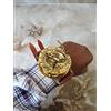 Vimal Nautical Golden Polish Steampunk - Orologio da polso in ottone con bussola e meridiana, con bussola nautica, regalo di Natale