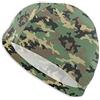 Hdadwy Cuffia da nuoto Mimetica militare Retro Camo Verde Cuffia da nuoto Cappello per donna Uomo Capelli lunghi Adulto Cuffia da bagno impermeabile per piscina per mantenere i capelli asciutti Cuffia