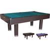 NG Biliardi Biliardo Fenice Bianco (panno rosso) - Trasformabile in Tavolo da Pranzo o Ping Pong, Sponde K-66, Piedini Regolabili, Accessori Inclusi