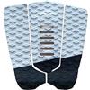 rockible 3Pcs Tavola da Surf Traction Pad Tail Pad Deck Pad Deck per Boat Longboard Kayak, Nero Bianco 31x30cm