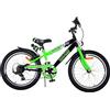 Volare Bicicletta per bambini 20 pollici per bambini 6-8 anni Sportivo verde elettrico con campanello, portabottiglie, ruote pneumatiche e 7 marce