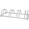 EFFE Rastrelliera portabici porta biciclette 3 4 posti bici acciaio zincata da terra (4 POSTI cm 39,5x124)