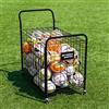 FORZA Cesto PortaPalloni | Capienza 40 Palloni | Cesto in Metallo Resistente | Ruote con Sistema di Blocco Attrezzatura Multi-Sport | Carello Sportivo per Trasportare Attrezzatura Sportiva