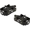 ECOVELO AXPEBI06 COPPIA PEDALI NERI 9/16 IN ACCIAIO PER MTB MOUNTAIN TREKKING CITY BIKE BICI BICICLETTA ANTISCIVOLO