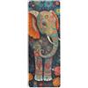 Cgiub Tappetino da yoga con elefanti e fiori, per yoga, pilates, 180 x 66 cm, sottile e antiscivolo, tappetino da fitness, ecologico, da viaggio, allenamento, casa
