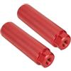 Besttoolifes Pioli per bici in lega di alluminio per BMX, pedane antiscivolo per assi da 3/8, compatibili con mountain bike, strada e bici da pista, design a cilindro con antiscivolo (rosso)