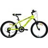 DEPORBIKES® Bicicletta 20 Pollici per bambino 6-10 anni | Bicicletta a 6 velocità + Sospensione Anteriore + Freni V-Break | Bicicletta Infantile Sicura per bambini avventurosi (Giallo)