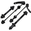 NC - 4 pezzi asse della bici a sgancio rapido, MTB Road Mountain Bike a sgancio rapido asse anteriore e posteriore asse cavo set con spaziatura standard